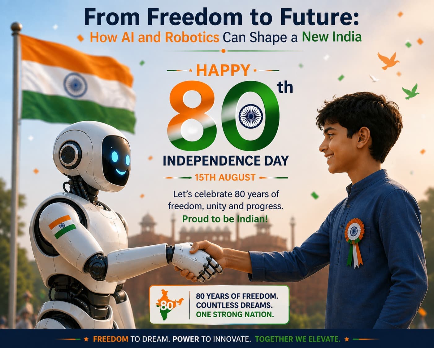 From Freedom to Future: How AI and Robotics Can Shape a New India
