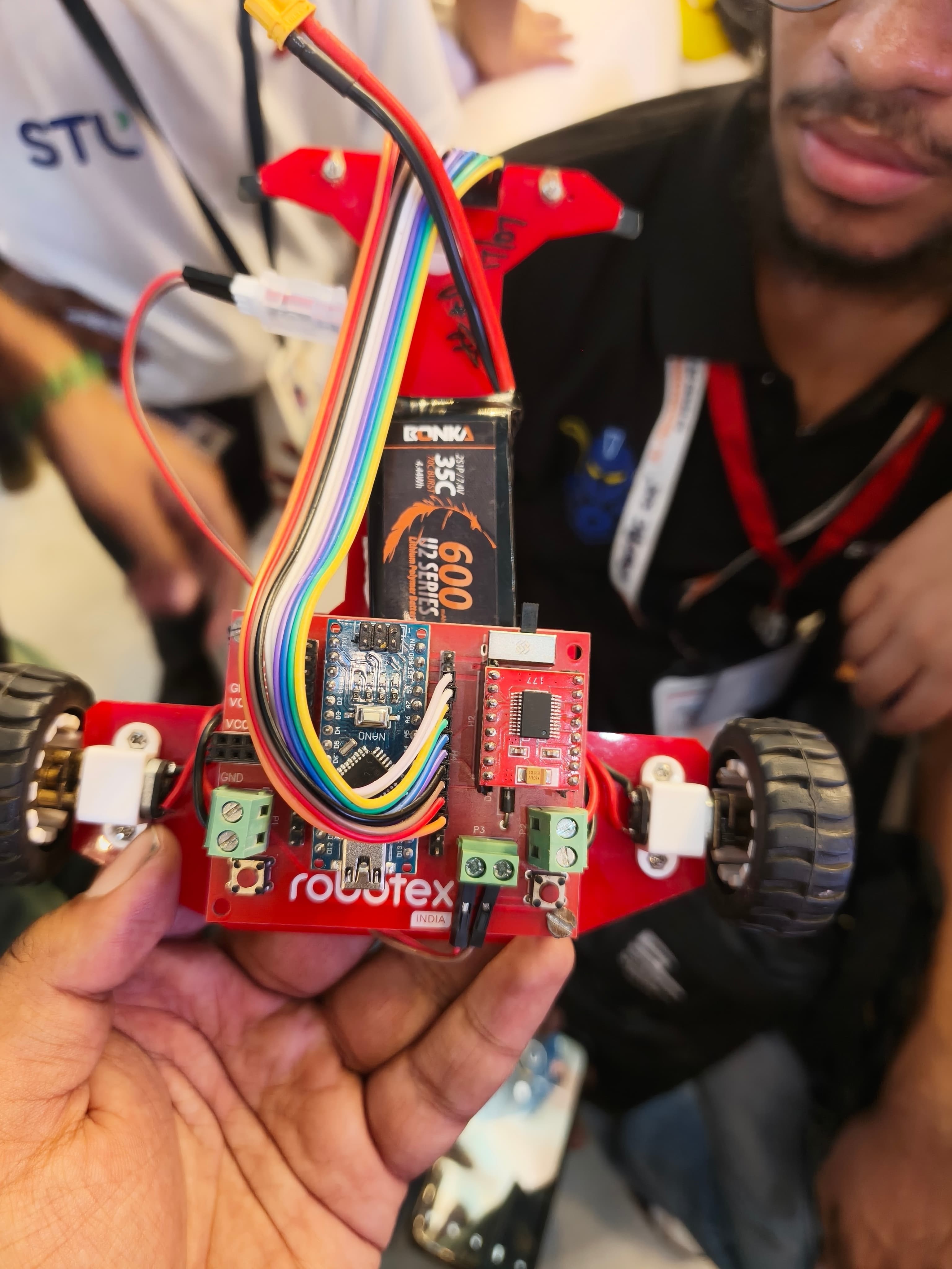 Robotic Sir AI India's delegation competing at the Robotex India National Robotics Championship 2026, World Peace Dome, Pune photo 2