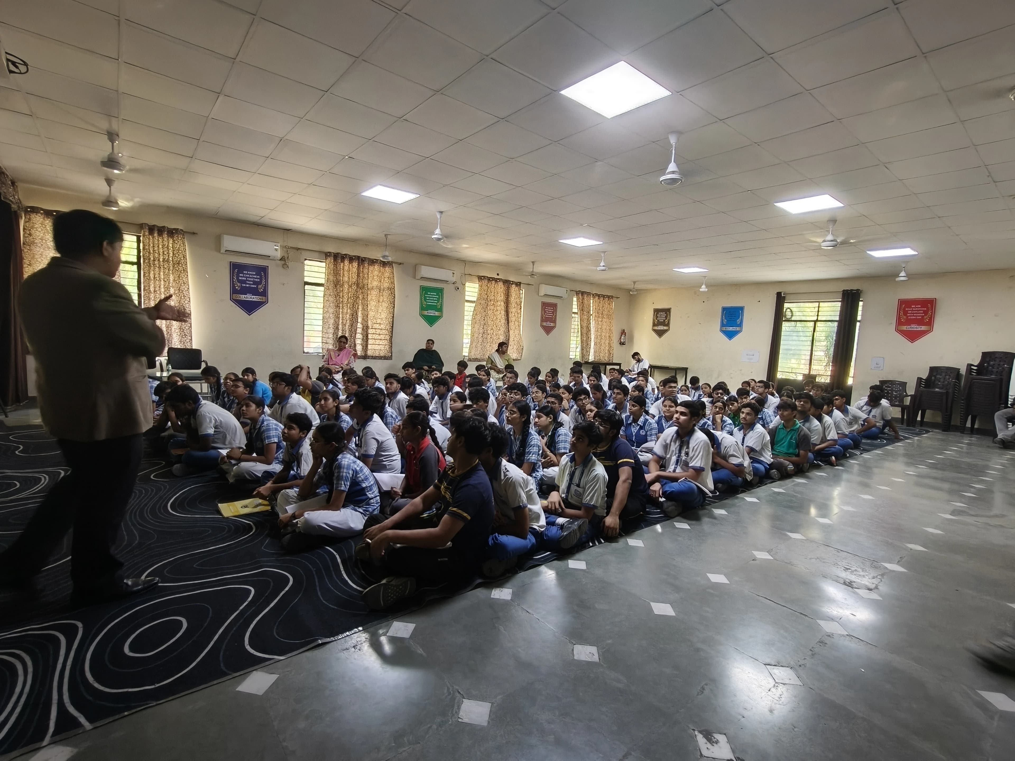 Students attending a practical data, AI, semiconductor and core electronics workshop at Lions Public School. photo 4