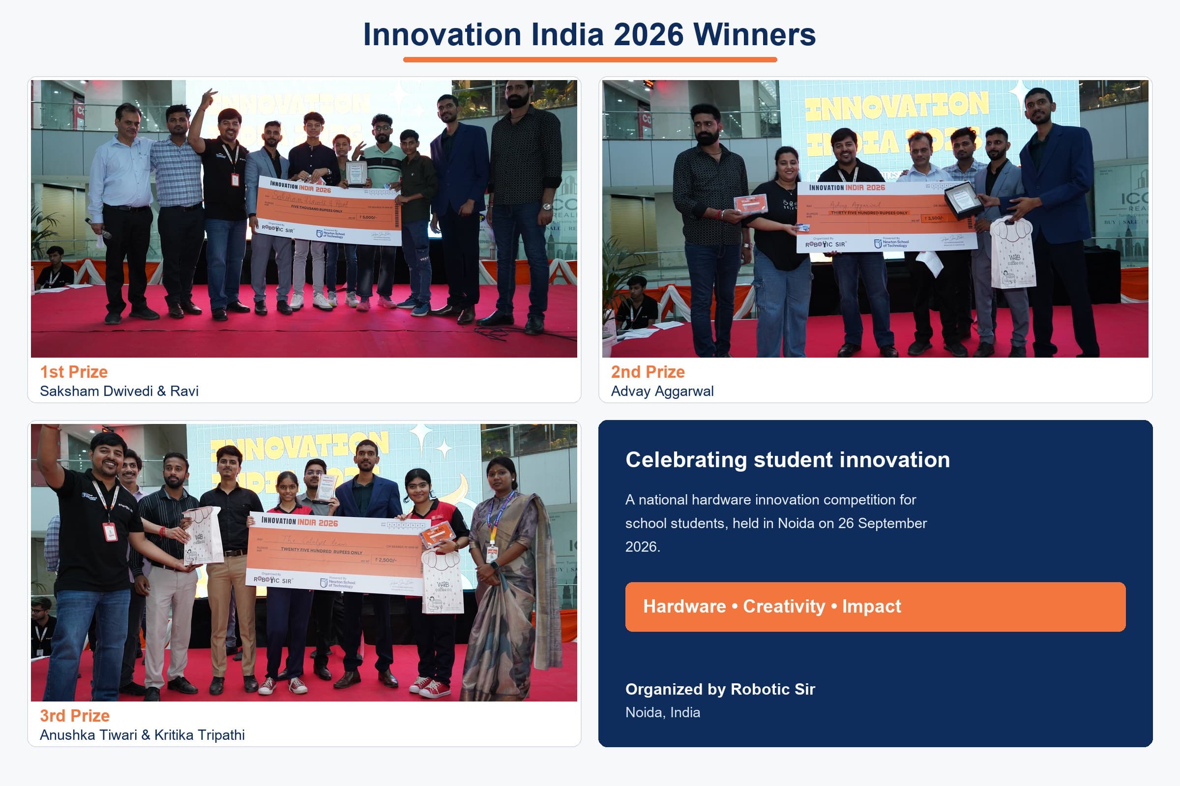 Students competing in the Innovation India 2026 hardware challenge in Noida photo 9