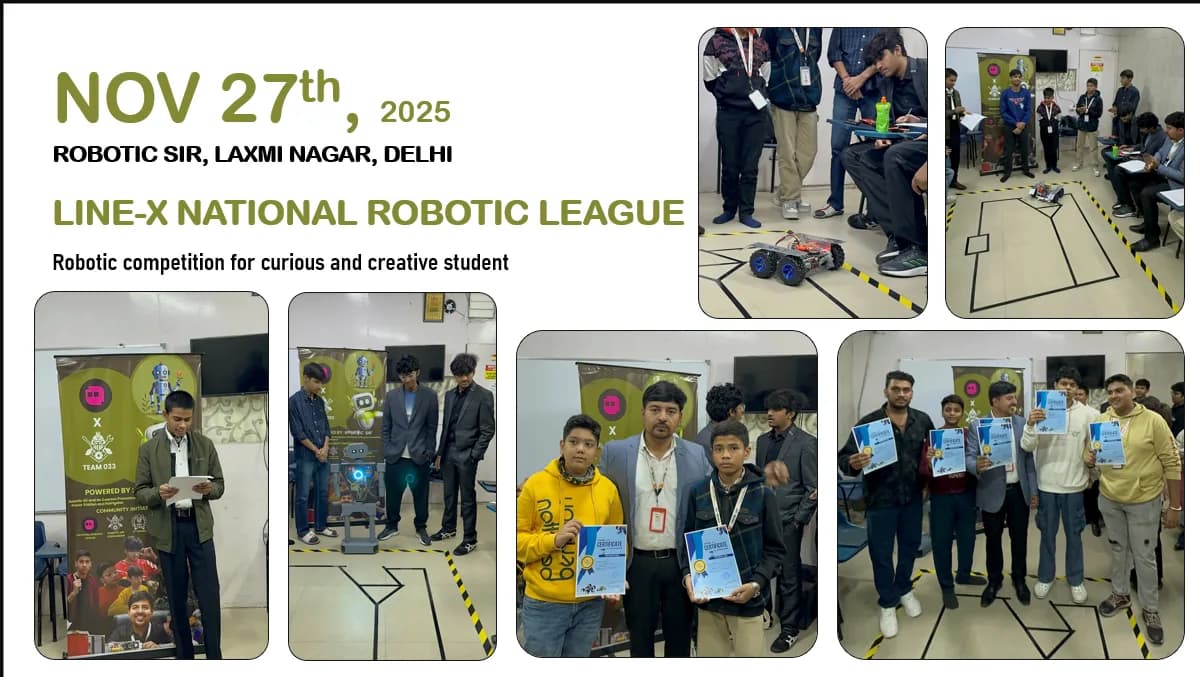 LINE-X National Robotic League 2025 autonomous line-following robotics competition
