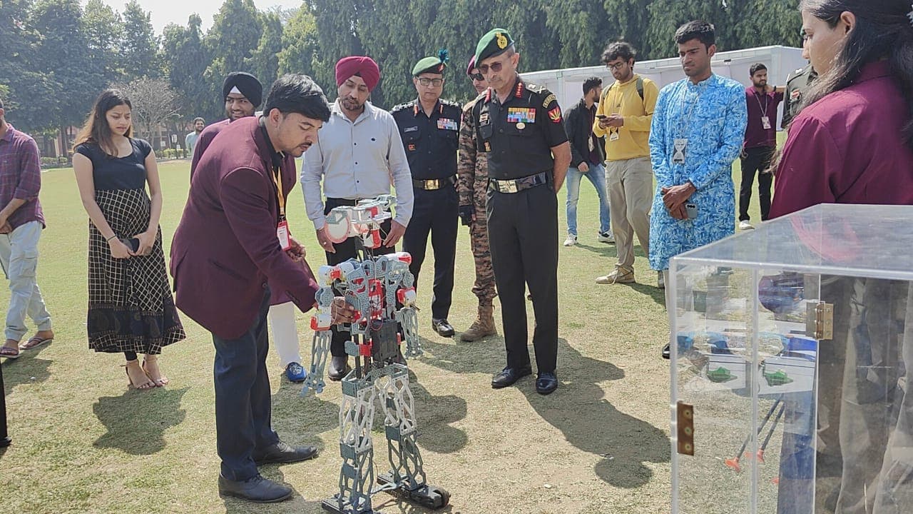 Robotic Sir robotics exhibition at IIT Delhi