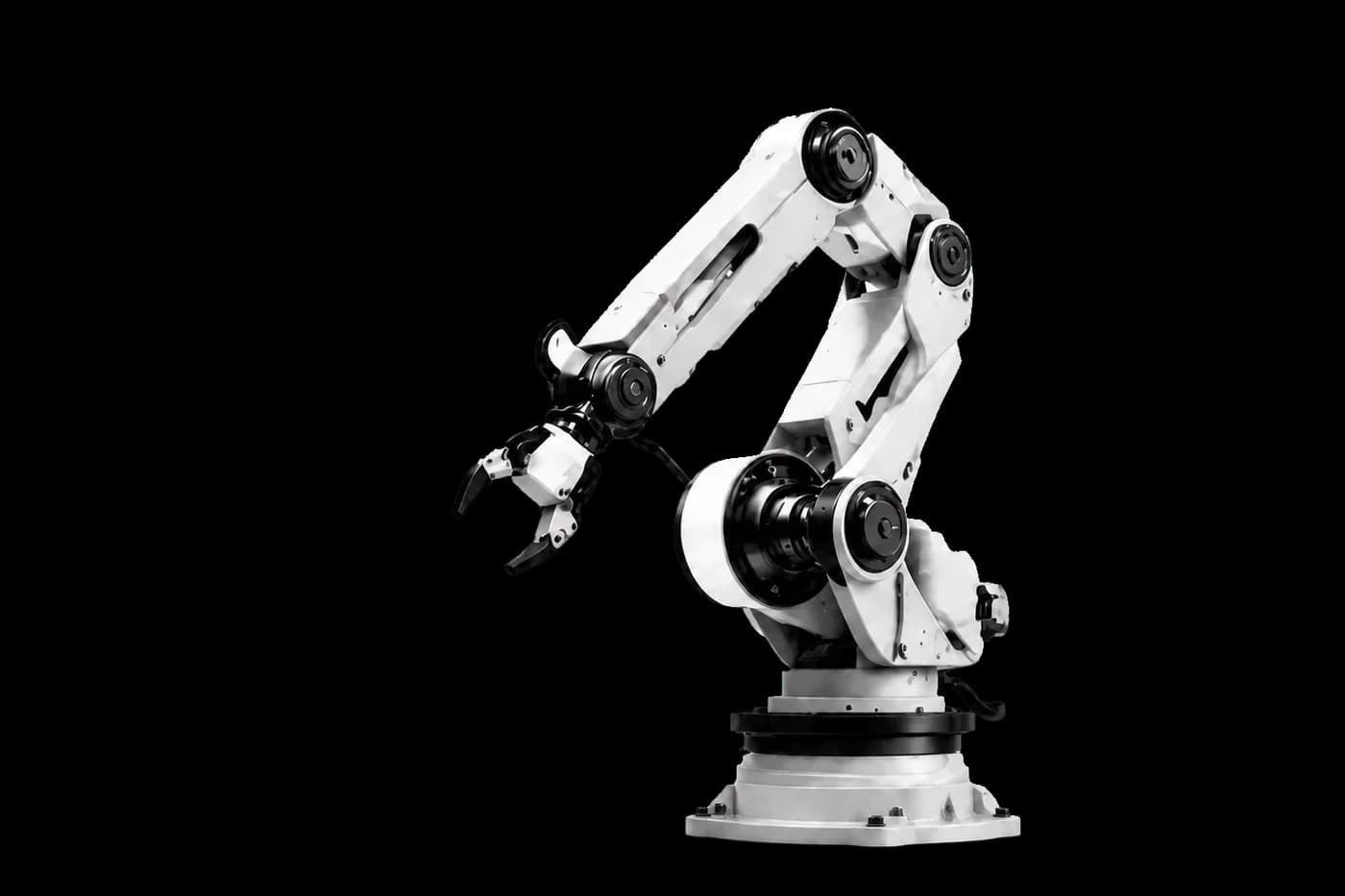 Industrial robotic arm representing practical robotics engineering